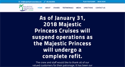 Desktop Screenshot of majesticprincesscruises.com