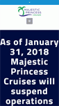 Mobile Screenshot of majesticprincesscruises.com